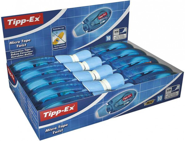 Tipp-Ex Micro Tape Twist Cinta Correctora 5mm x 8m - Cabezal Rotativo - Escritura Instantanea - Imagen 2