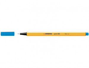 Stabilo Point 88 Rotulador de Punta Fina de Fibra - Trazo de 0.4 mm - Tinta con Base de Agua - Color Azul