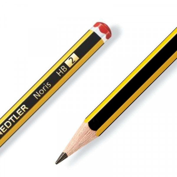 Staedtler Noris 120-2 Lapiz de Grafito Hexagonal HB - Mina Ultrarresistente de 2mm - Madera de Bosques Sostenibles - Imagen 2