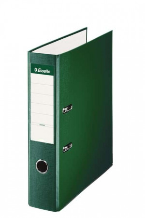 Esselte Archivador de Palanca Formato Folio - Lomo 75mm - Capacidad para 500 Hojas - Color Verde