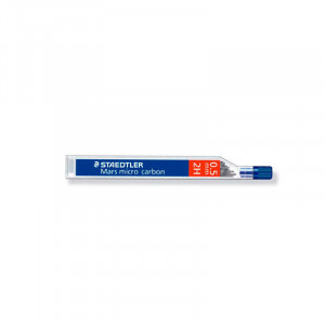 Staedtler Mars Micro Carbon 250 Tubo de 12 Minas de Grafito - Dureza 2H - Trazo 0.5mm - Alta Resistencia