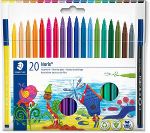 Staedtler 326 Pack de 20 Rotuladores Punta de Fibra - Colores Surtidos