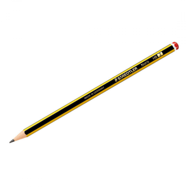 Staedtler Noris 120-2 Lapiz de Grafito Hexagonal HB - Mina Ultrarresistente de 2mm - Madera de Bosques Sostenibles