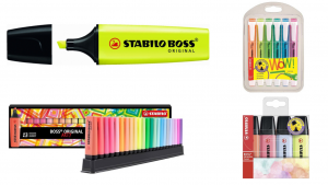 Marcadores y subrayadores fluorescentes
