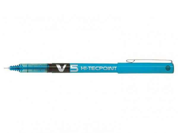 Pilot Boligrafo de tinta liquida V5 HI-Tecpoint Rollerball - Color Azul Claro