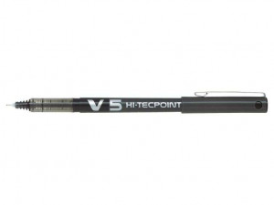 Pilot Boligrafo de tinta liquida V5 HI-Tecpoint Rollerball - Color Negro