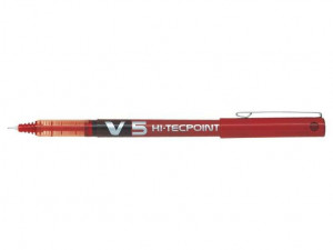 Pilot Boligrafo de Tinta Liquida V5 HI-Tecpoint Rollerball - Color Rojo