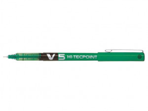 Pilot Boligrafo de Tinta Liquida V5 HI-Tecpoint Rollerball - Color Verde