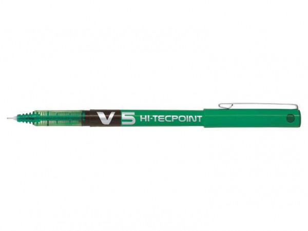 Pilot Boligrafo de Tinta Liquida V5 HI-Tecpoint Rollerball - Color Verde