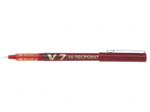 Pilot Boligrafo de tinta liquida V7 HI-Tecpoint Rollerball - Color Rojo