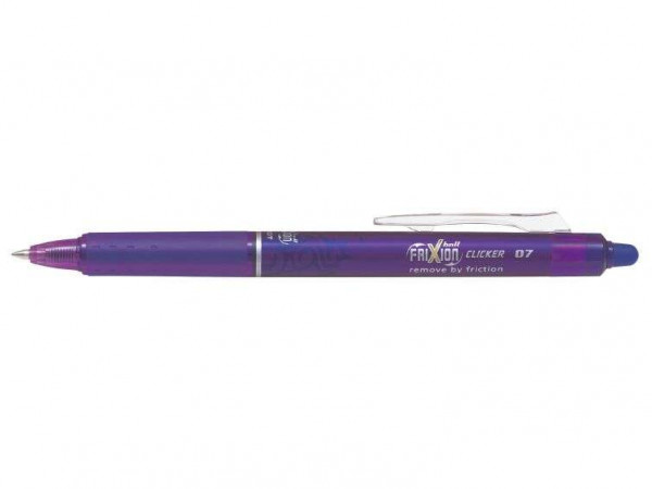 Pilot Frixion Clicker Boligrafo de Gel Borrable Retractil - Color Violeta
