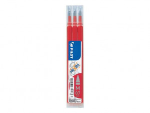 Pilot Pack de 3 Recambios para Frixion Ball / Frixion Clicker - Color Rojo