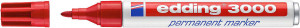 Edding 3000 Rotulador Permanente - Color Rojo