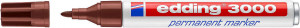 Edding 3000 Rotulador Permanente - Color Marron