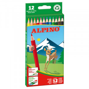 Alpino Pack de 12 Lapices de Colores Hexagonales