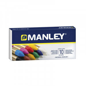 Manley Pack de 10 Ceras Blandas de Trazo Suave