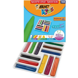 Bic Kids Plastidecor Triangle Caja de 144 Lapices de Cera