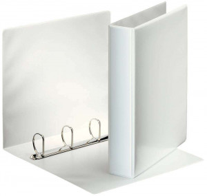 Esselte Carpeta Canguro con 4 Anillas Mixtas de 40mm - Color Blanco