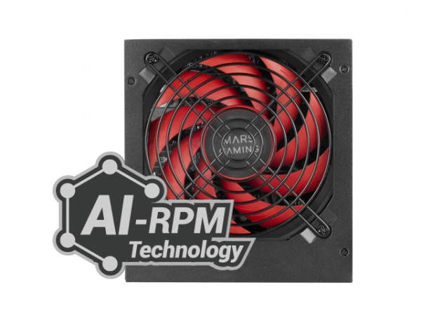 Mars Gaming MPIII850 Fuente de Alimentacion 850W ATX - Silencio Absoluto - Eficiencia Profesional - Diseño de Cables Optimizado - Empaquetado de Alta Proteccion EPE - Ventilador 120mm - Color Negro - Imagen 3