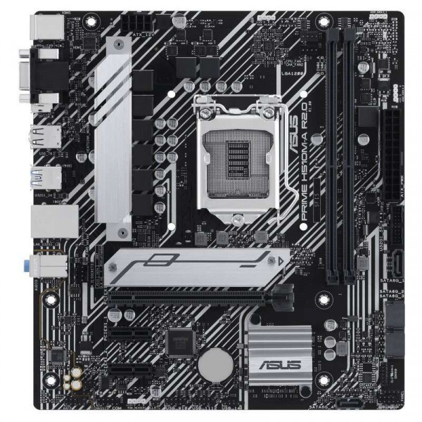Asus Prime H510M-A R2.0 Placa Base Intel 1200 2x DDR4 - HDMI, VGA, PCIe 3.0, 4x Sata III, RJ-45, USB 2.0/3.2, MicroATX - Imagen 3