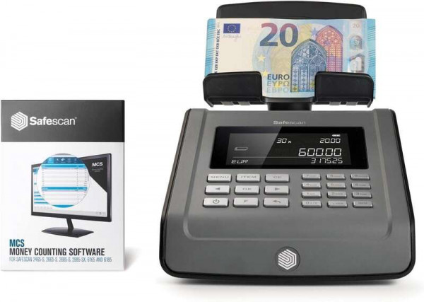 Safescan 6185 Balanza Contadora de Dinero - con Puerto USB - Avanzada para Monedas y Billetes - Opciones de Conteo - Imagen 2