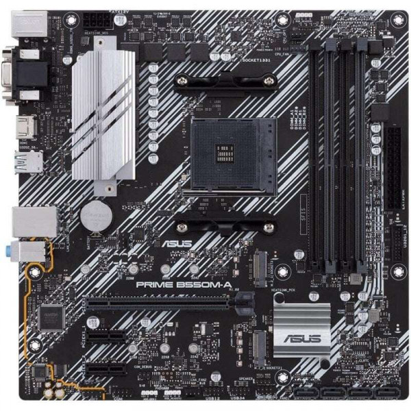 Asus Prime B550M-A Placa Base AMD Ryzen M.2, PCIe 4.0, HDMI, D-Sub, DVI, SATA III, USB-A 3.2, DVI-D, - Imagen 3