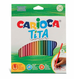 Carioca Tita Pack de 24 Lapices de Resina