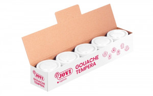 Jovi Bote de Tempera Escolar 35ml - Color Blanco