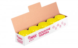 Jovi Bote de Tempera Escolar 35ml - Color Amarillo