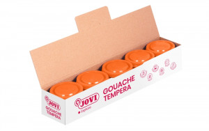 Jovi Bote de Tempera Escolar 35ml - Color Naranja