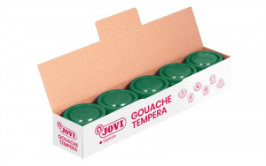 Jovi Bote de Tempera Escolar 35ml - Color Verde Oscuro