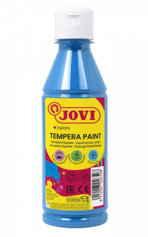 Jovi Tempera Paint Tempera Liquida 250ml - Color Azul Cyan