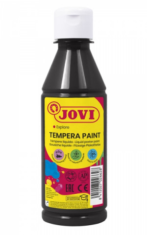 Jovi Tempera Paint Tempera Liquida 250ml - Color Negro