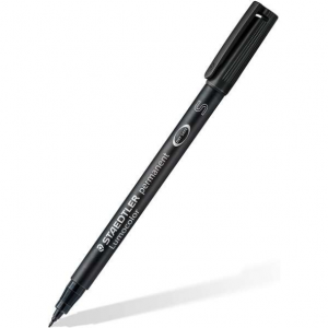 Staedtler Lumocolor Permanent 313 Rotulador Permanente de Punta Fina - Color Negro