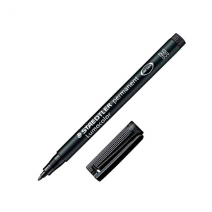 Staedtler Lumocolor 317 Rotulador Permanente - Punta Media Redonda - Color Negro