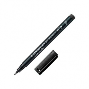 Staedtler Lumocolor 318 Rotulador Permanente - Punta Fina Redonda - Color Negro