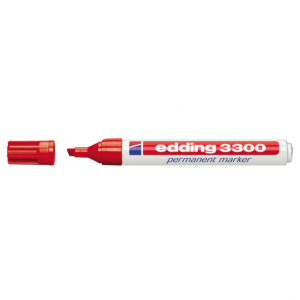 Edding 3300 Rotulador Permanente - Color Rojo