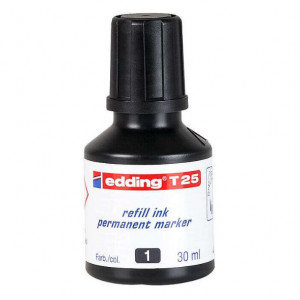 Edding T25 Bote de Recarga para Rotulador Permanente - Color Negro
