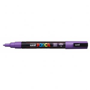 Posca PC-3M Marcador de Pintura - Punta Conica de 0.9-1.3mm - Color Violeta