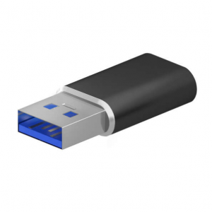 Aisens Mini Adaptador USB 3.2 Gen2/USB 2.03A - Tipo USB-C/H-A/M - Color Negro