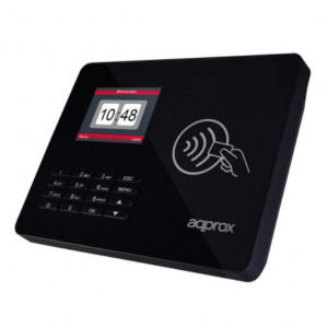 Approx Lector Biometrico para Control de Presencia y Acceso Pantalla 2.8" - Con Lector de Tarjetas RF y Teclado - Capacidad de 100.000 Registros