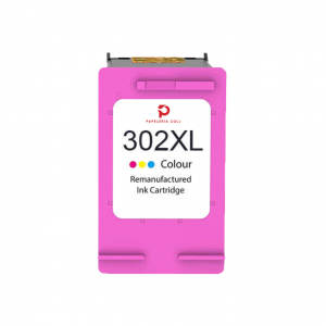 HP 302XL Color Cartucho de Tinta Remanufacturado - Muestra Nivel de Tinta - Reemplaza F6U67AE/F6U65AE