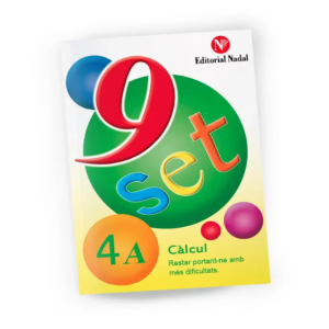 Quadern de matemàtiques – Nou set Càlcul 4A Restes portant-ne amb més dificultat – primària