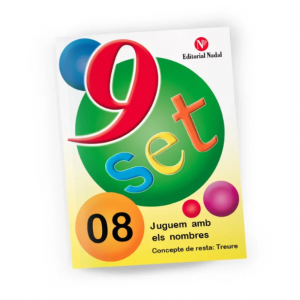 Quadern de matemàtiques 08 – Nou set Juguem amb els nombres – Concepte de resta: Treure – infantil
