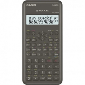 Casio Calculadora Cientifica FX-82MS 2ª Ed.- Pantalla LCD de 2 Lineas - 240 Funciones Integradas - 8 Memorias de Variables - Calculo de Porcentajes