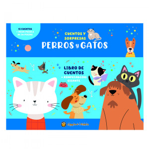 Perros y Gatos (Caja con Libro+Puzle) ("Cuentos y sorpresas")