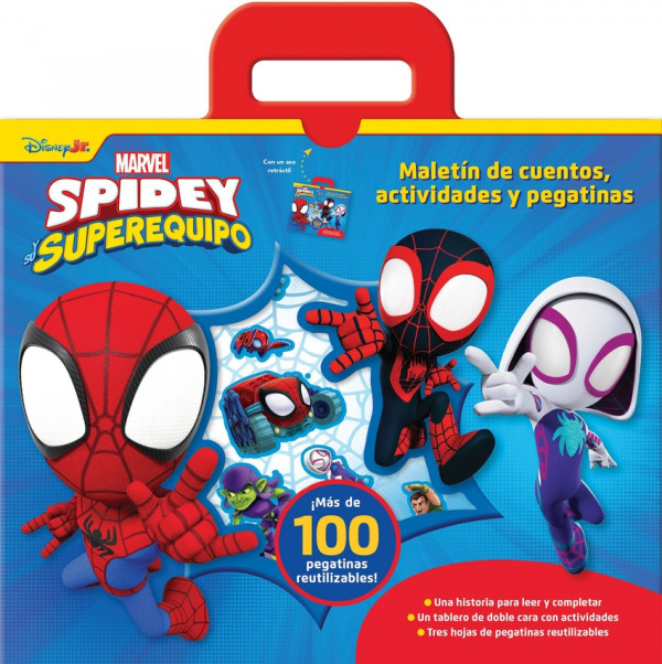 Spidey y su superequipo. Malet?n de cuentos, actividades y pegatinas