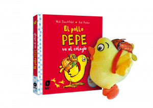 Pack El pollo Pepe va al colegio con mu?eco