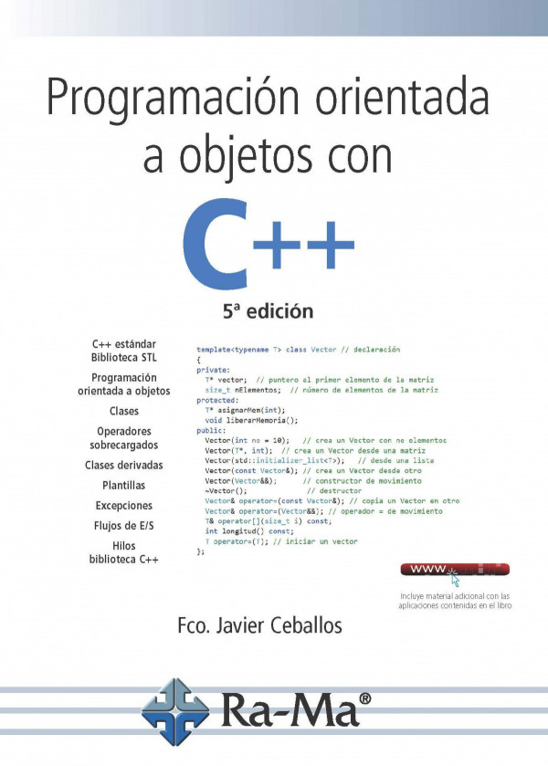 PROGRAMACIÓN ORIENTADA A OBJETOS CON C++