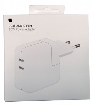 APPLE ADAPTADOR DE CORRIENTE 35W CON 2 PUERTOS USB-C